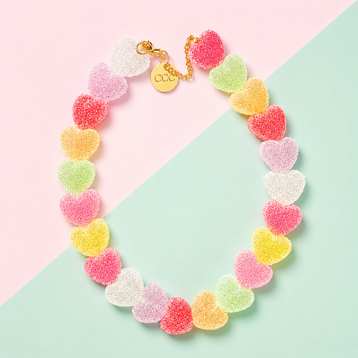 Rainbow Heartbeat Necklace