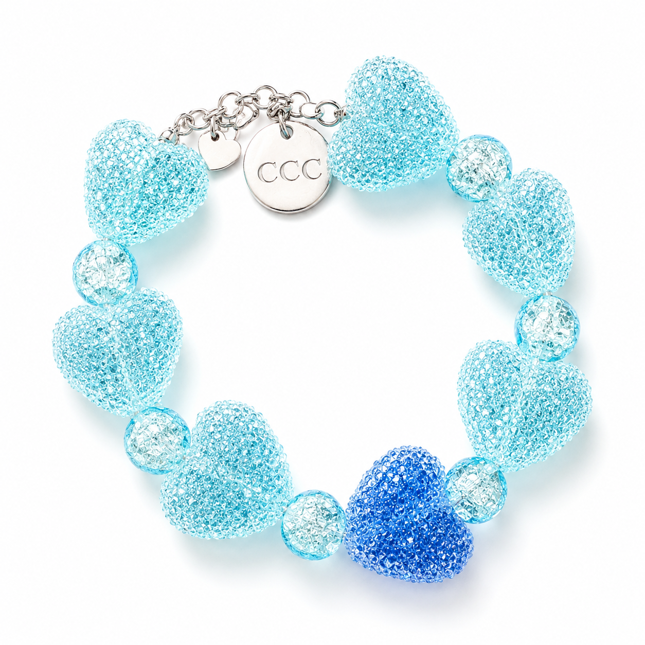 Blue Mist Heartbeat Bracelet