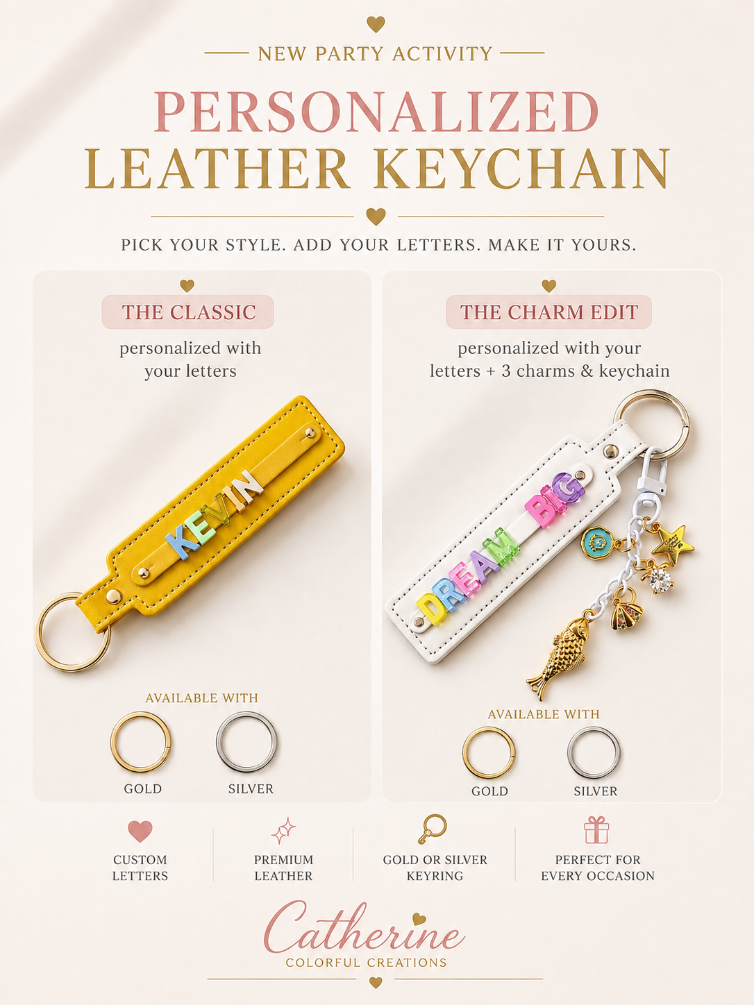 Personalized Leather Keychain Bar - Party Activity Dubai