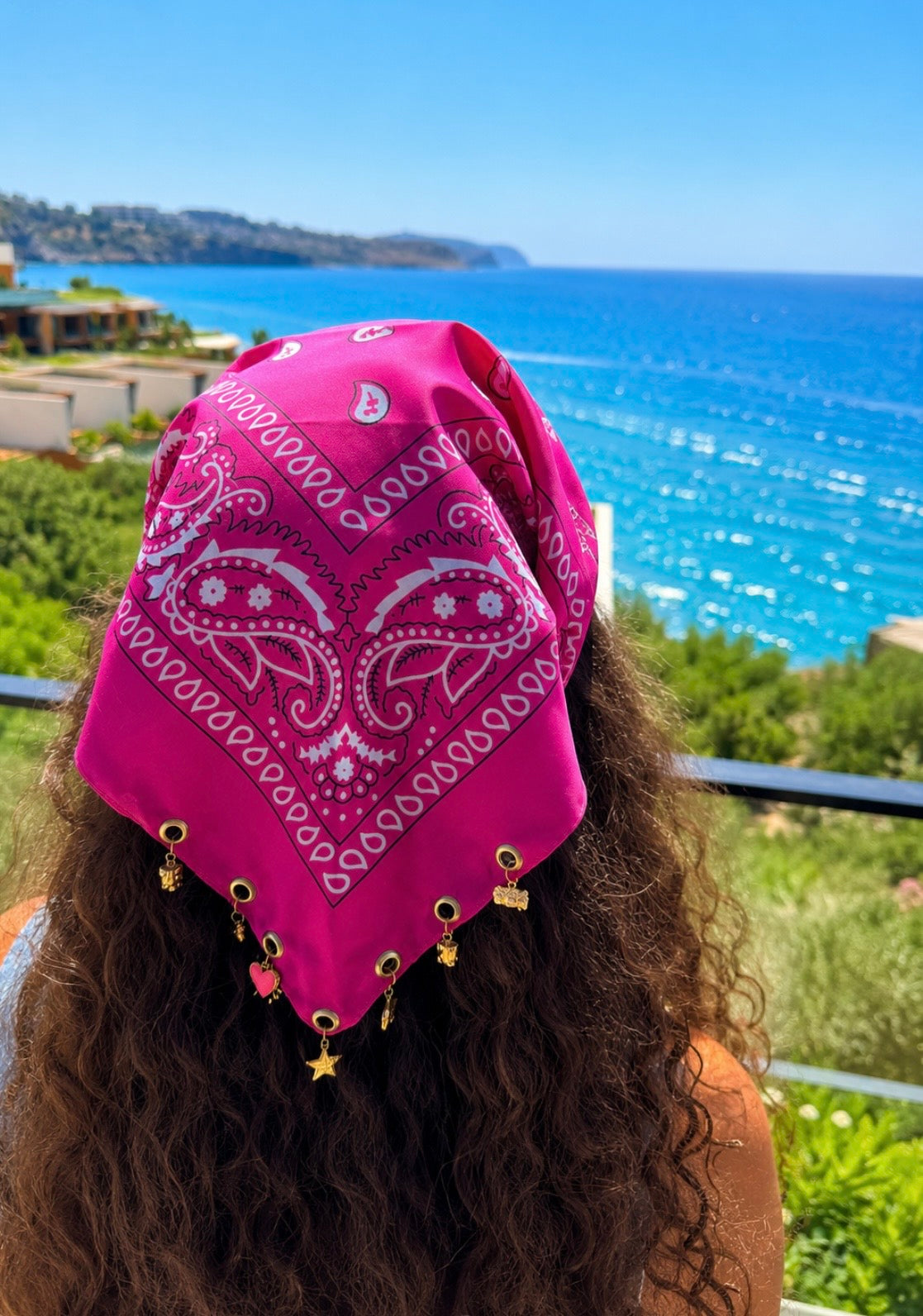 Rosé Coast Charm Scarf