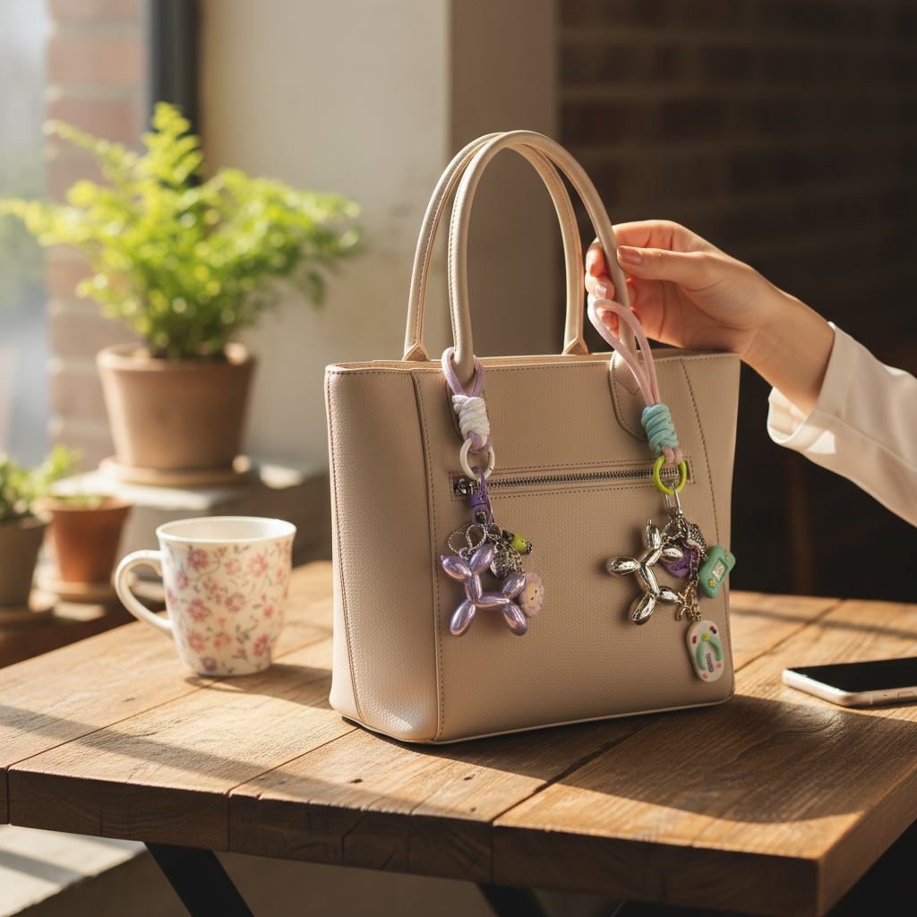 Color Burst Bag Charm