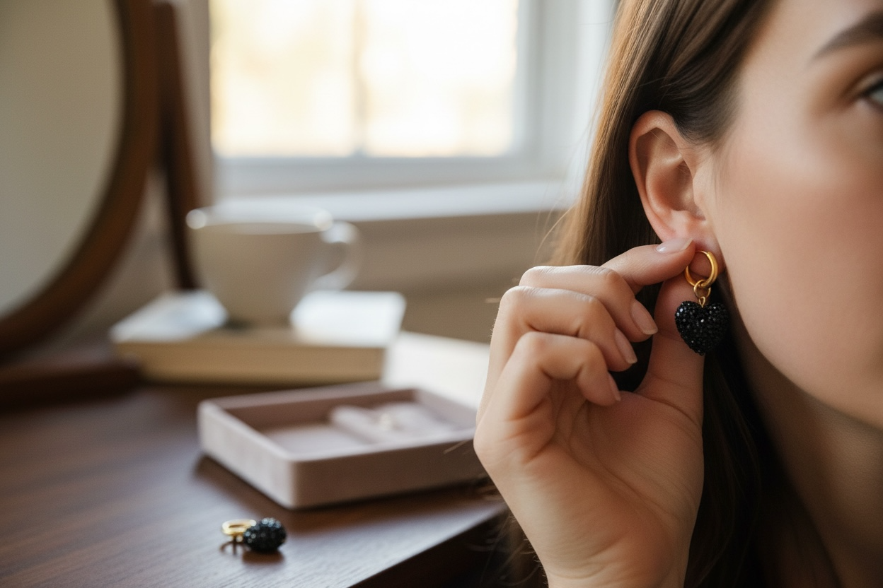 Black Belle Earrings