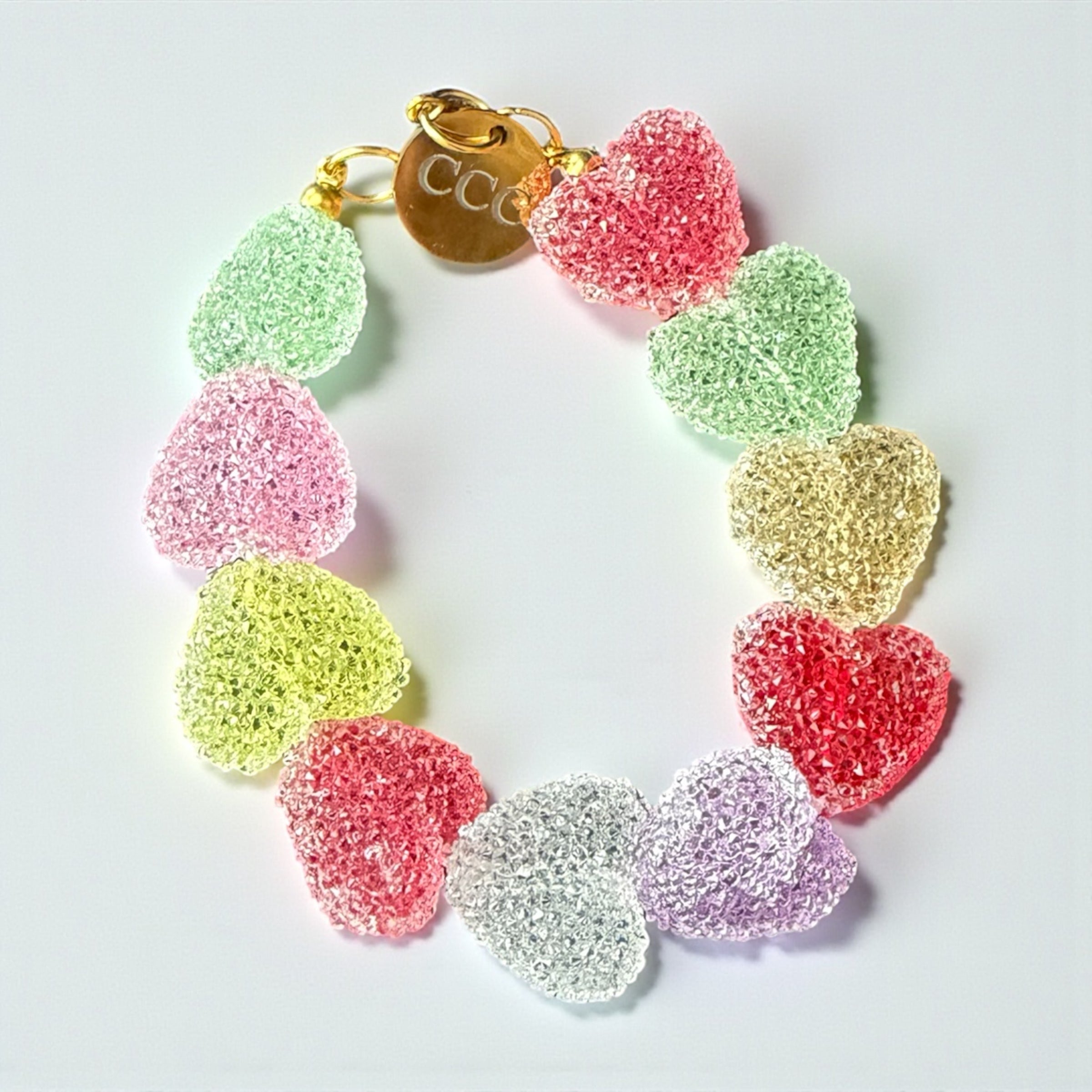 Rainbow Heartbeat Bracelet