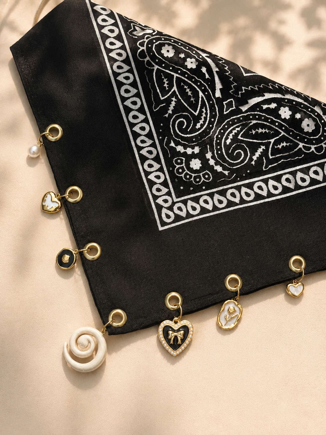 Noir Charm Scarf
