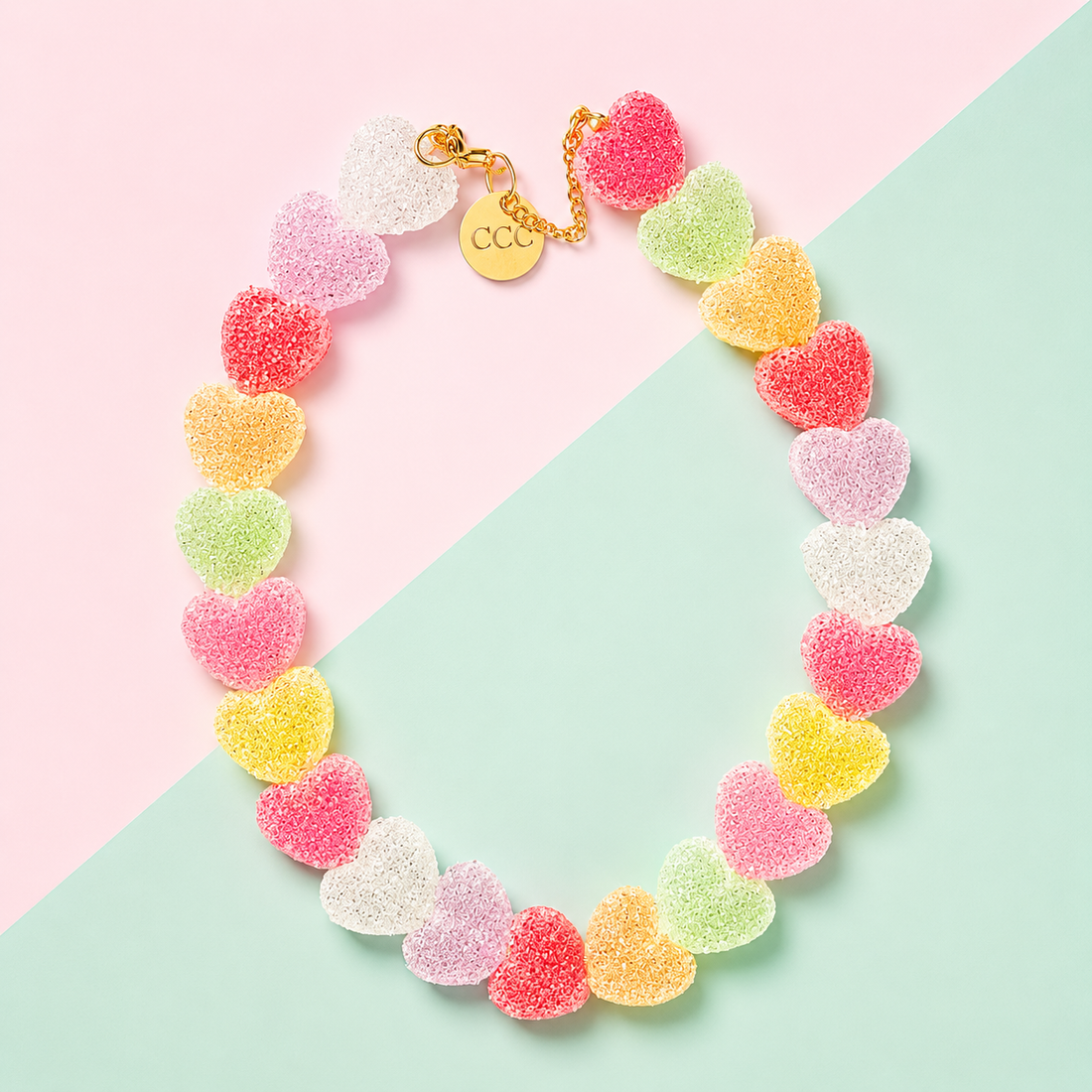 Rainbow Heartbeat Necklace