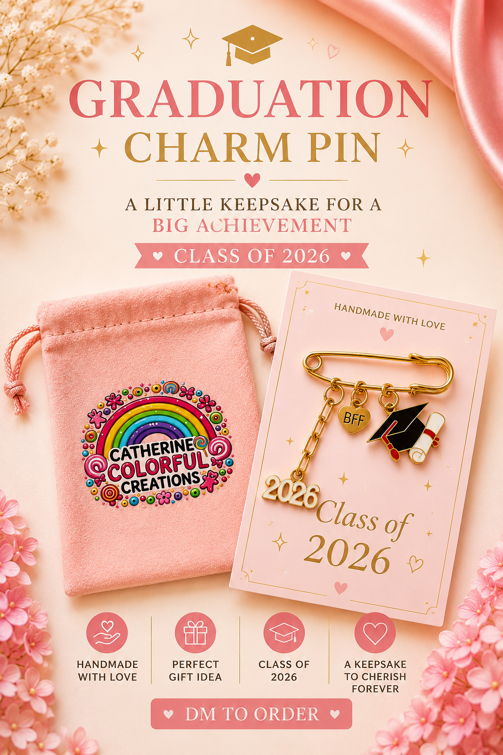 Charm Pin - Class of 2026 Graduation