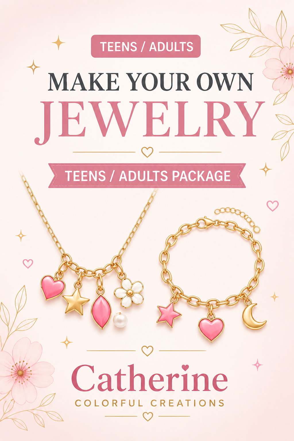 Teens &amp; Adults Package - DIY Jewelry Workshop  | Necklace &amp; Bracelet Making