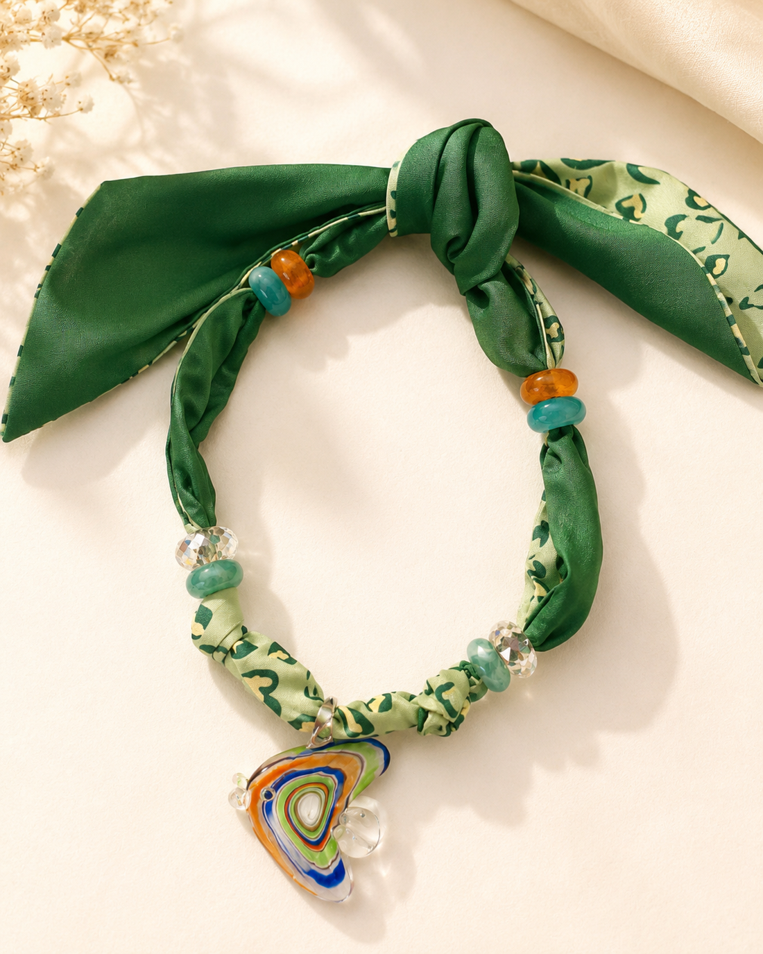 Ocean Reef Fish Scarf Necklace