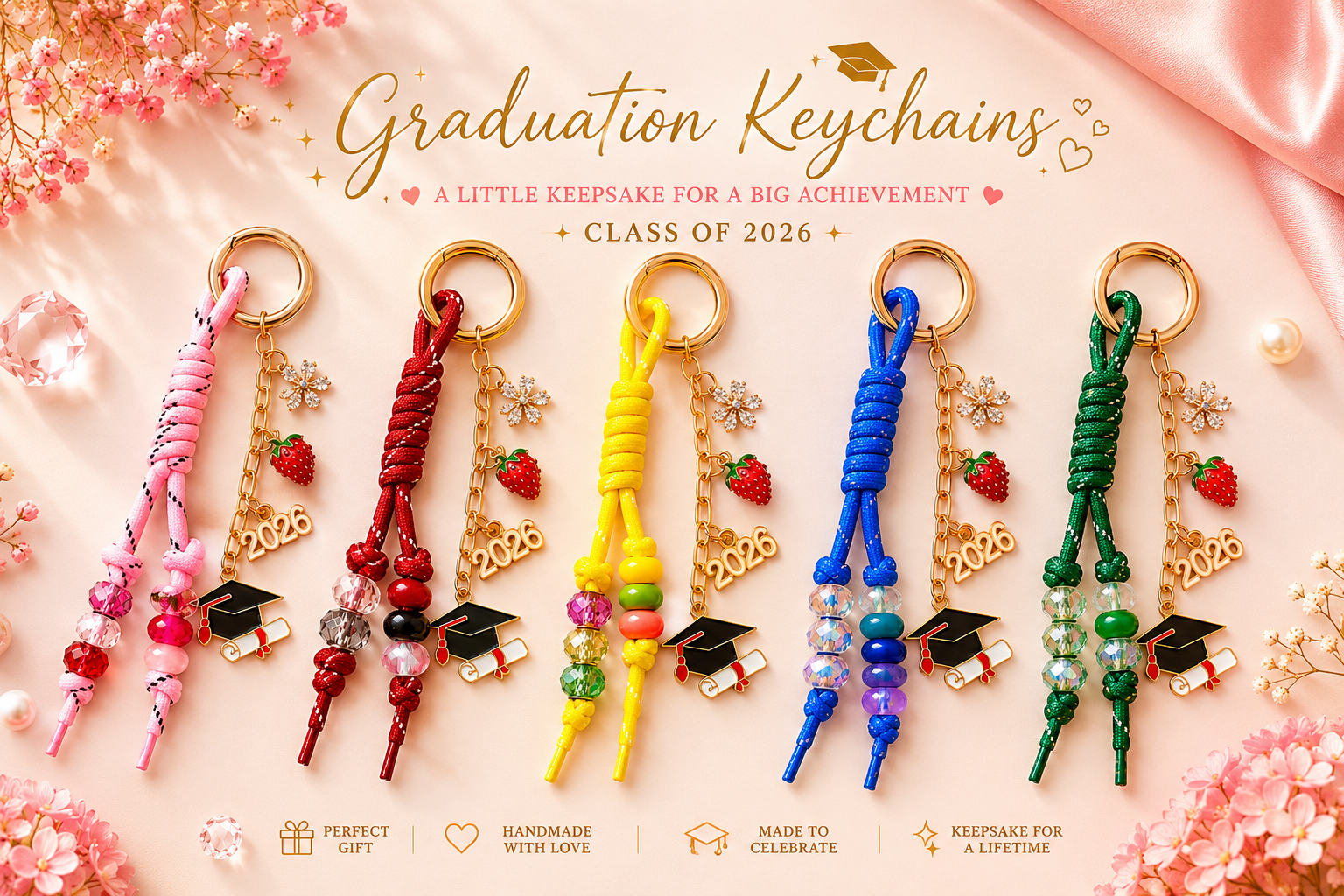 Charm Keychain – Class of 2026 Graduation