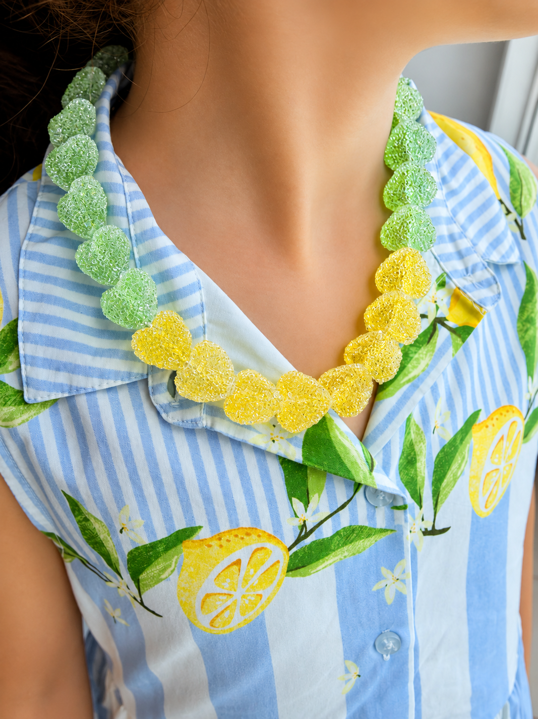Heartbeat Lemon Drop Necklace