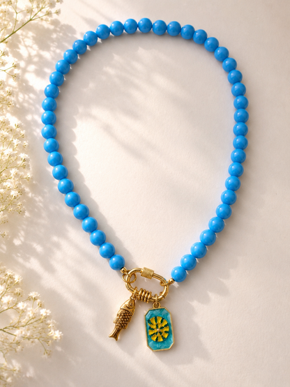 Azure Coast Charm Necklace