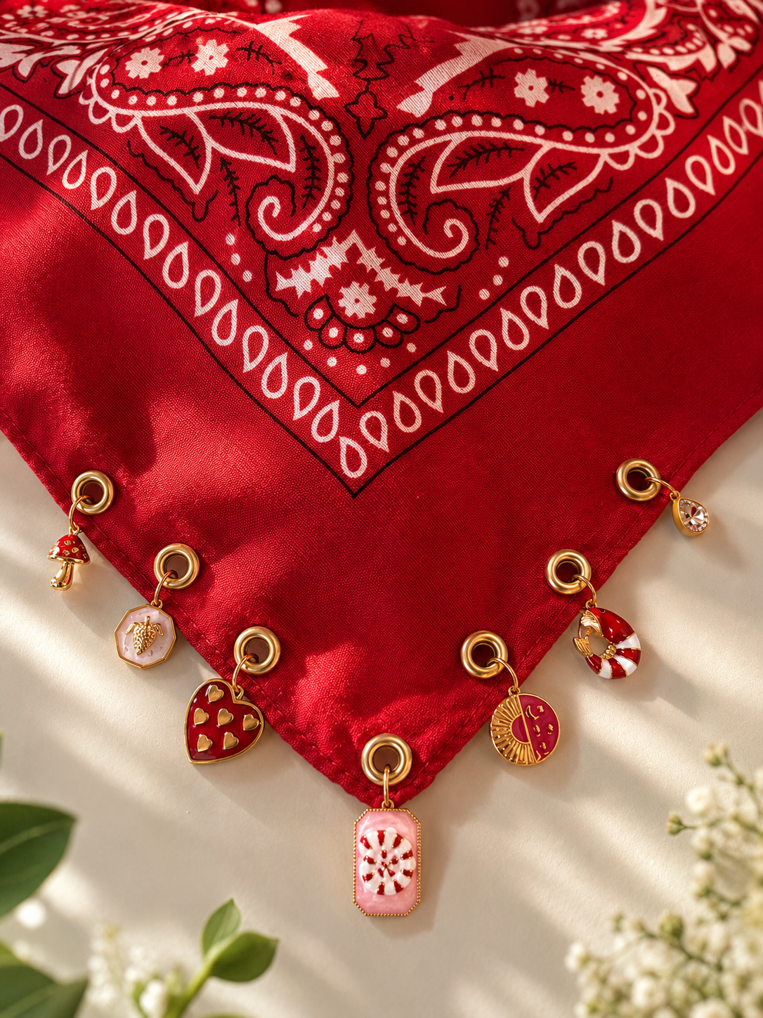Rouge Riviera Charm Scarf