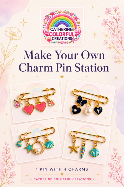DIY Charm Pin Workshop | Catherine Colorful Creations Dubai