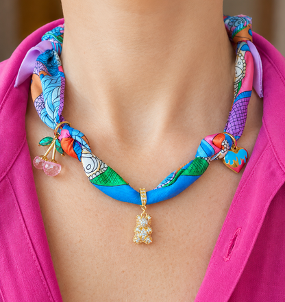 Dolce Bloom Scarf Necklace