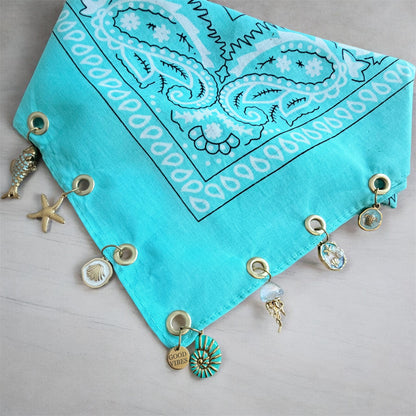 Tiffany Blue Charm Bandana
