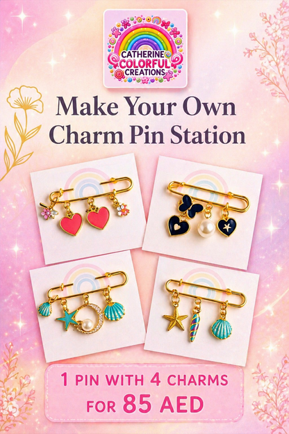 DIY Charm Pin Workshop | Catherine Colorful Creations Dubai