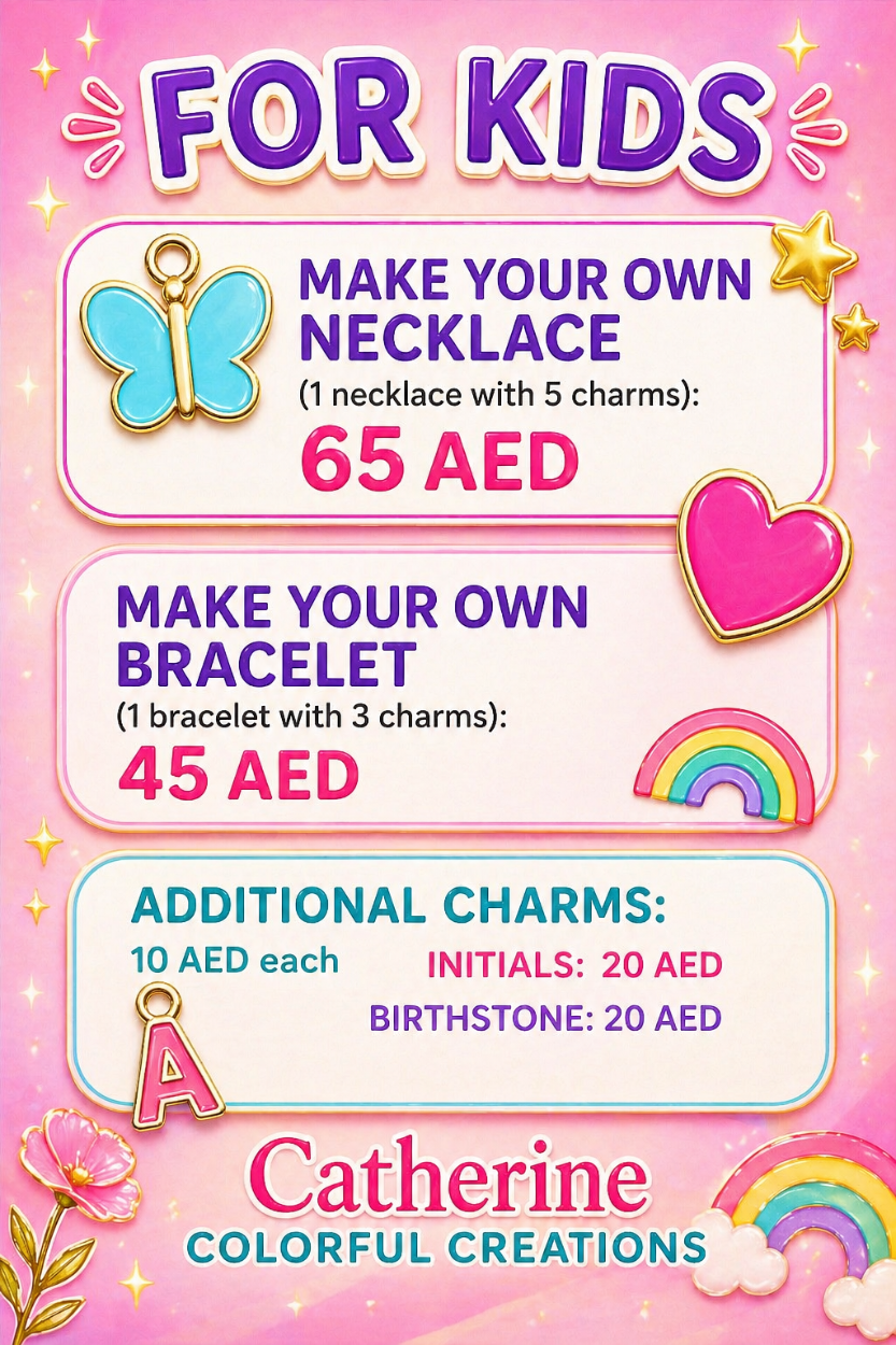 Kids Package - DIY Jewelry Workshop | Necklace &amp; Bracelet Making