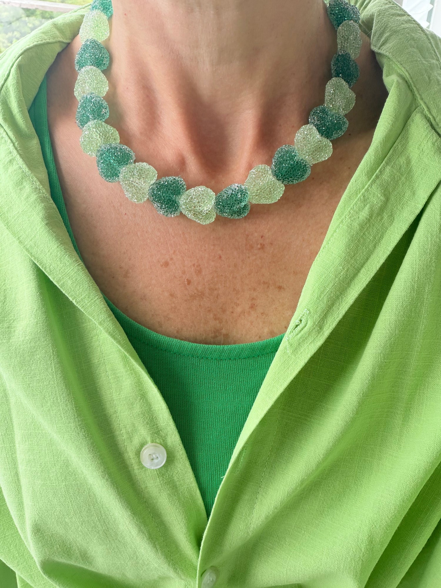 Emerald Heartbeat Necklace