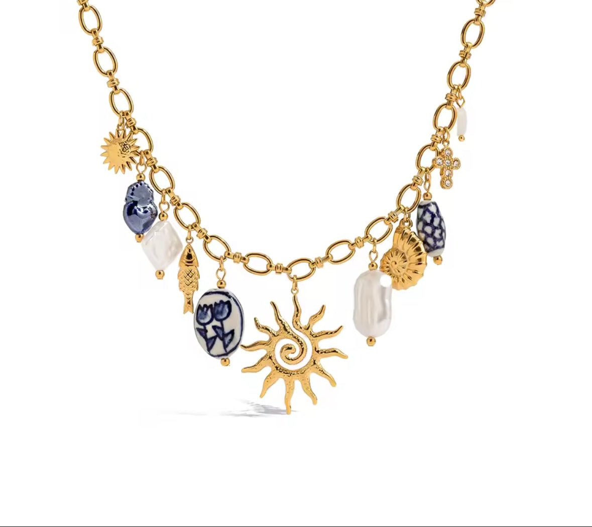 Sol d’Oro Charm Necklace