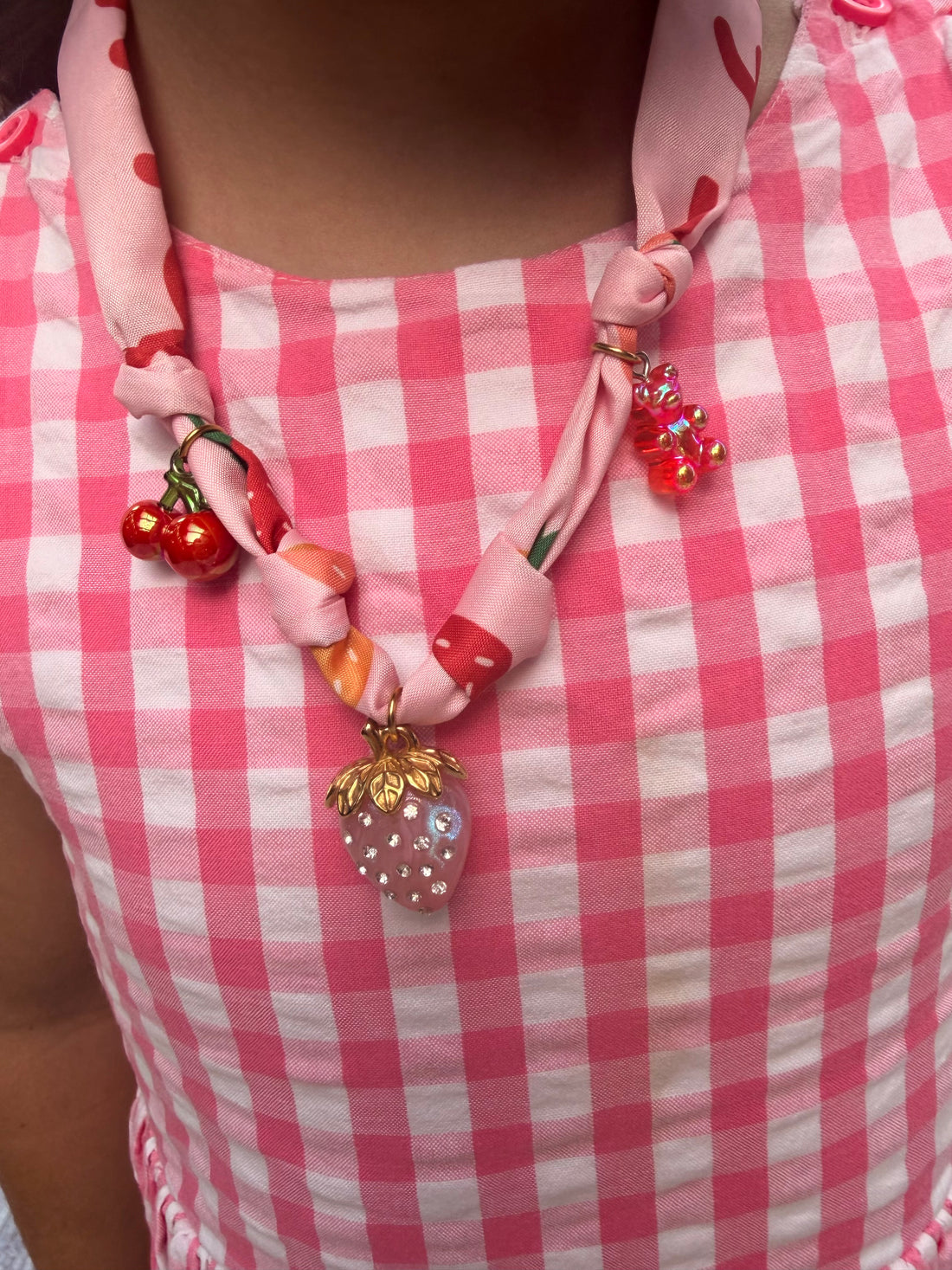 Blush Berry Charm Necklace