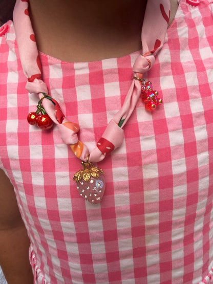 Blush Berry Charm Necklace