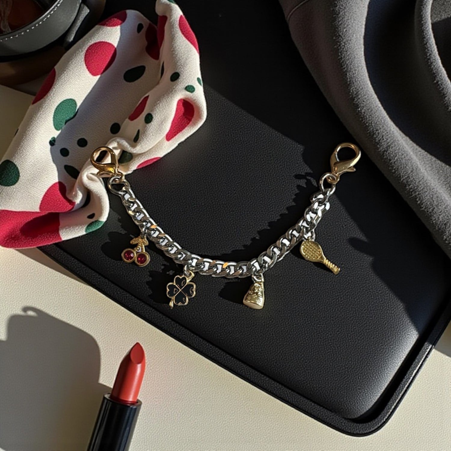 Cherry Glam Bag Charm