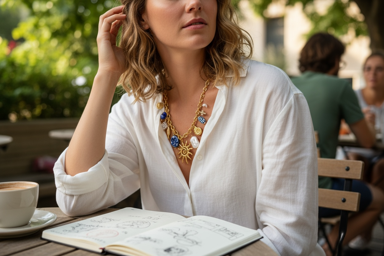 Sol d’Oro Charm Necklace