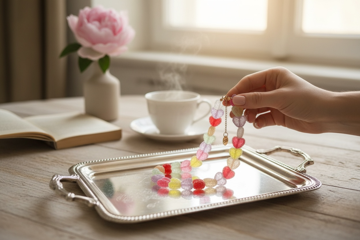 Rainbow Heartbeat Necklace