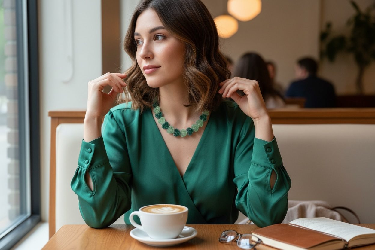 Emerald Heartbeat Necklace