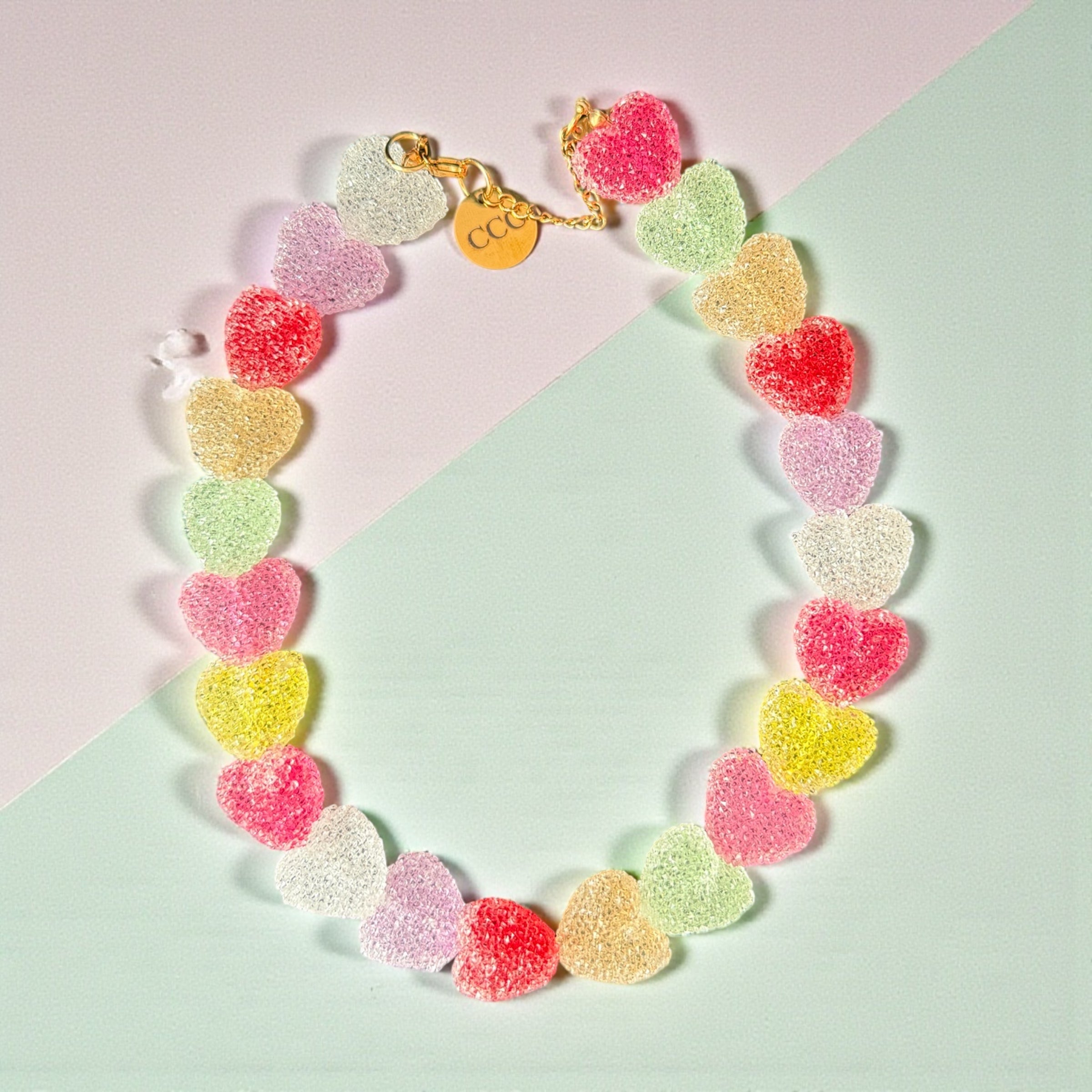 Rainbow Heartbeat Necklace