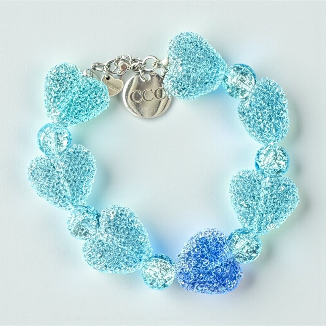 Blue Mist Heartbeat Bracelet