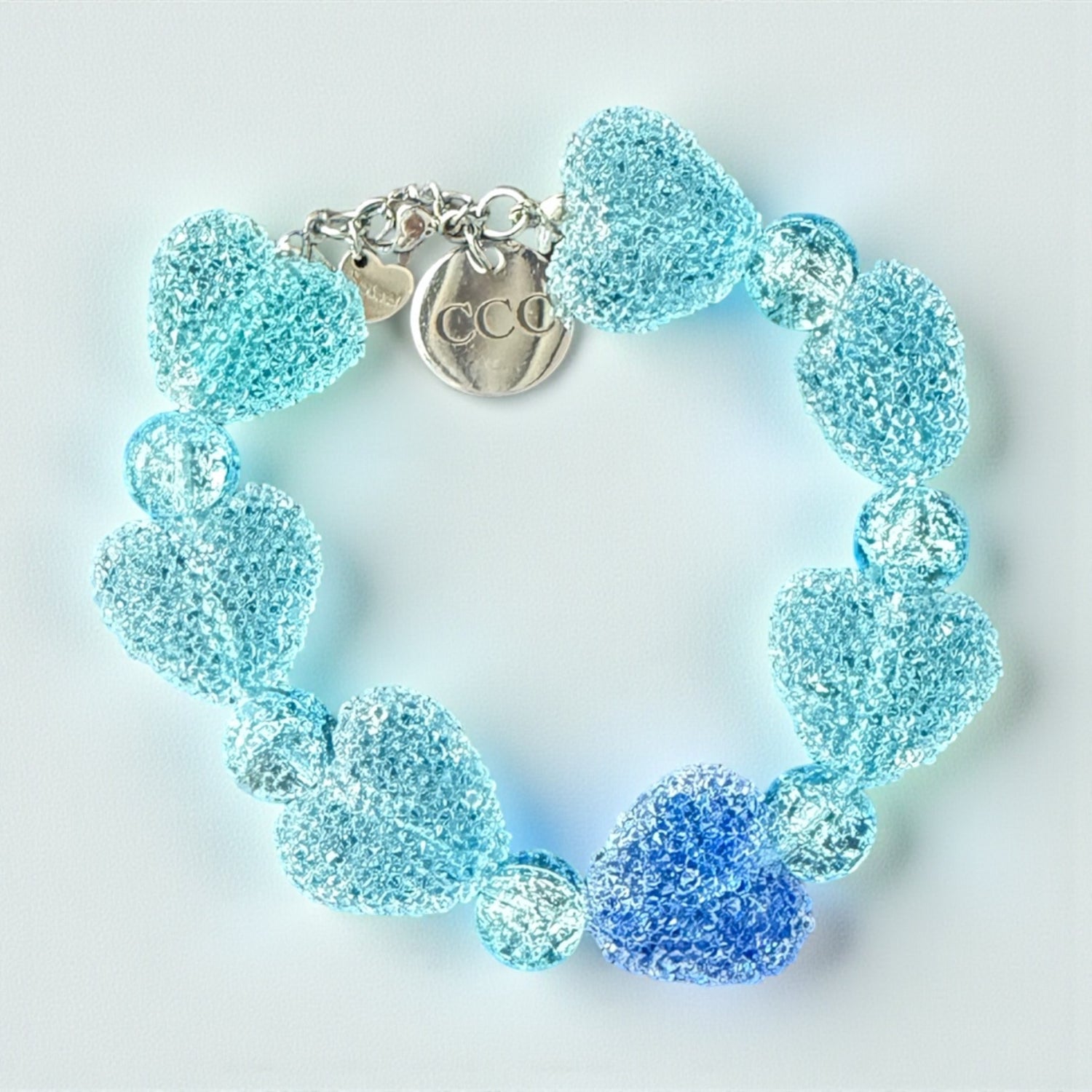 Blue Mist Heartbeat Bracelet