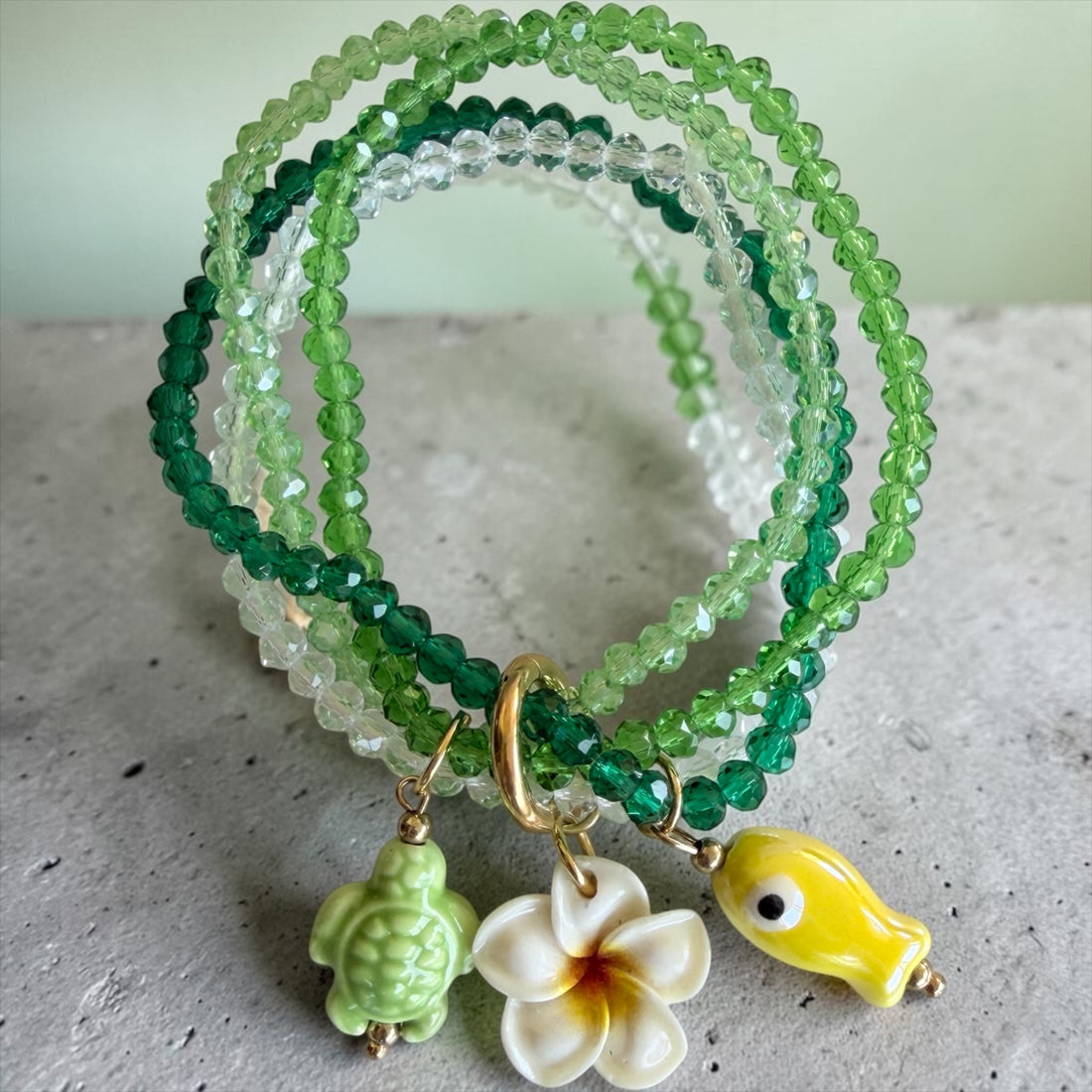 Tropical Charm Beaded Bracelet