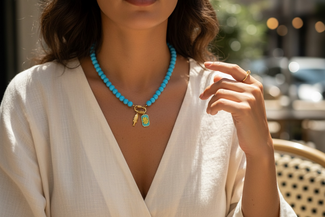 Azure Coast Charm Necklace