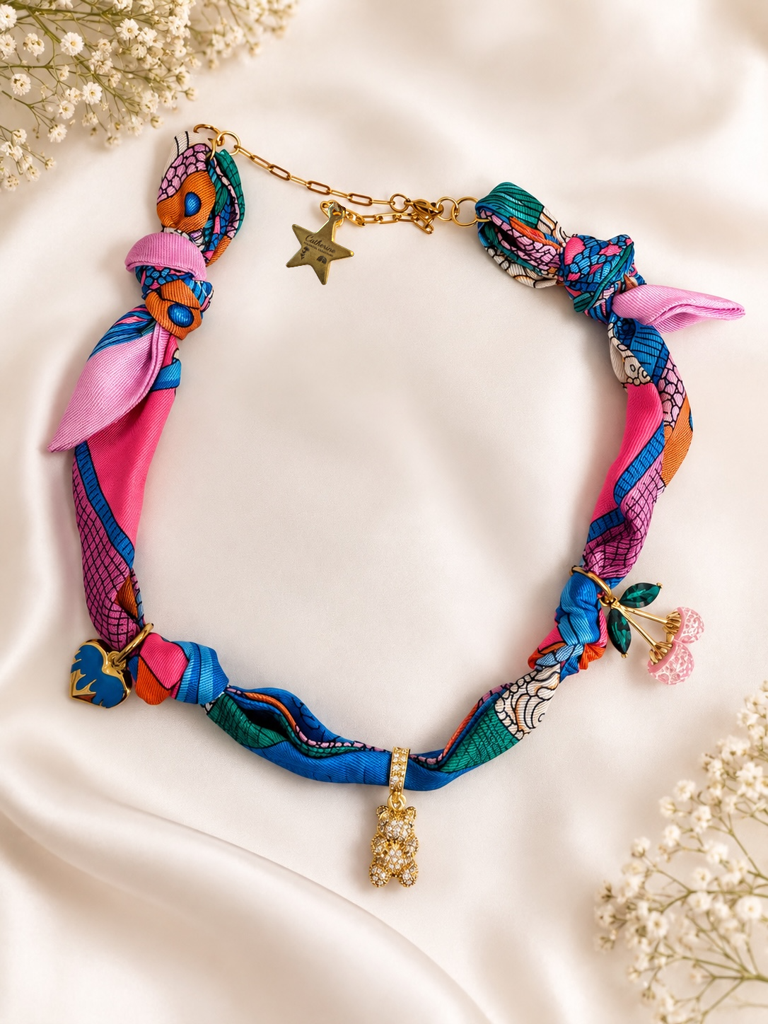 Dolce Bloom Scarf Necklace