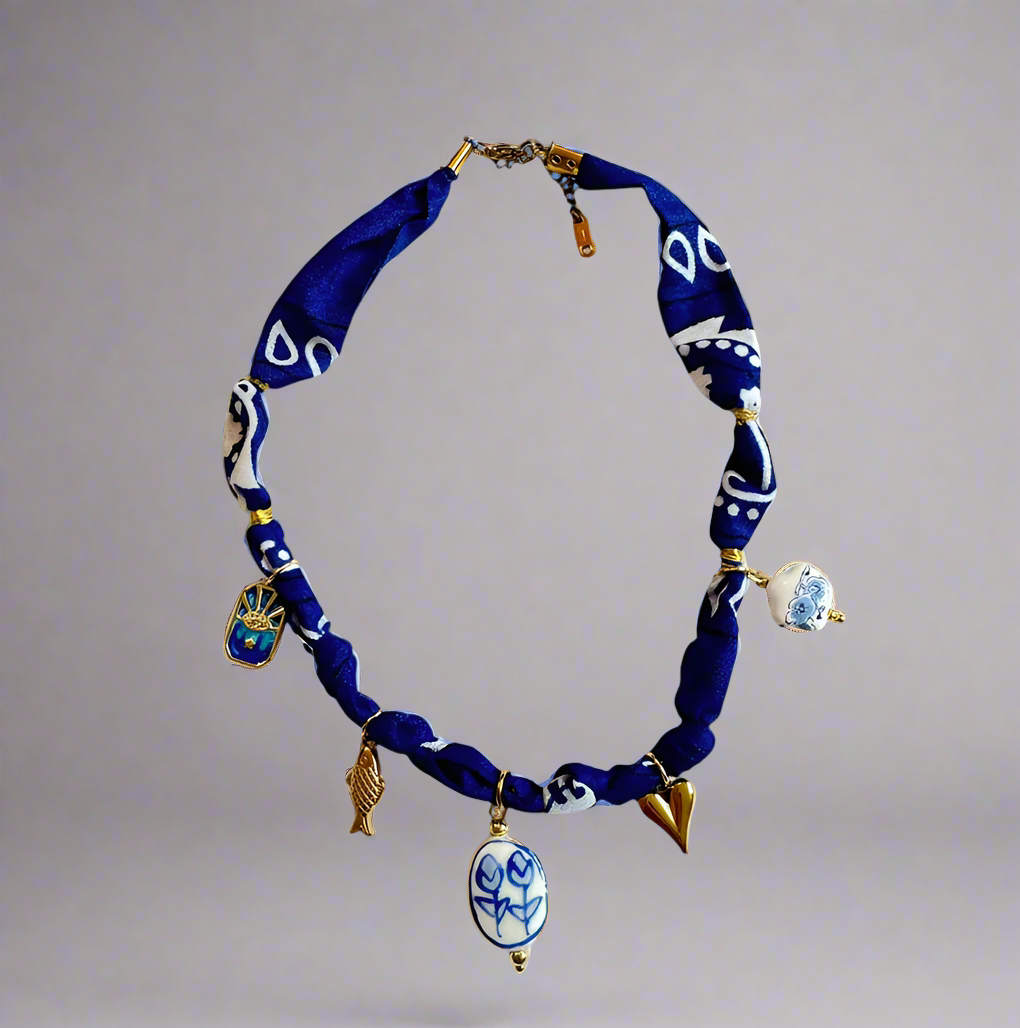 Blue Horizon Charm Necklace