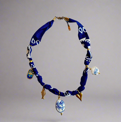 Blue Horizon Charm Necklace