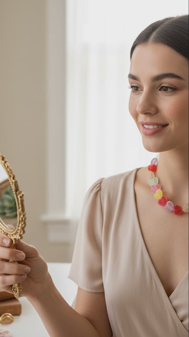 Rainbow Heartbeat Necklace