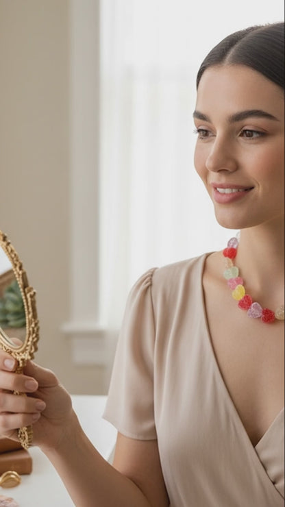 Rainbow Heartbeat Necklace