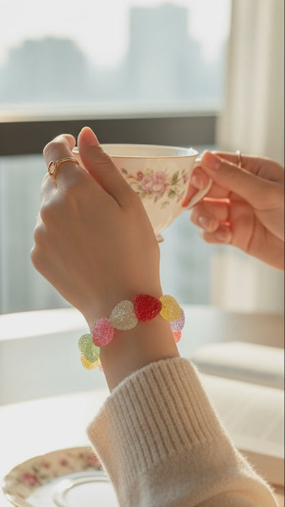 Rainbow Heartbeat Bracelet